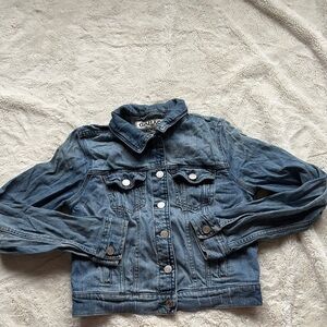 Garage Light Blue Cropped Jean Jacket Size Small
